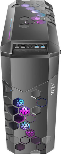 Azza STORM 6000-ARGB Gaming Full tower Cutie de calculator Negru