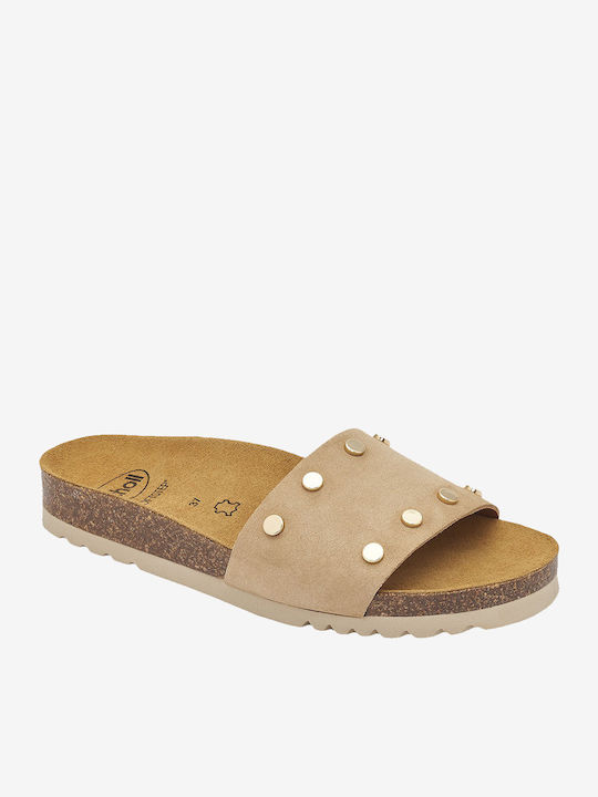 Yvette Women's Flat Sandals Anatomic in Beige Color