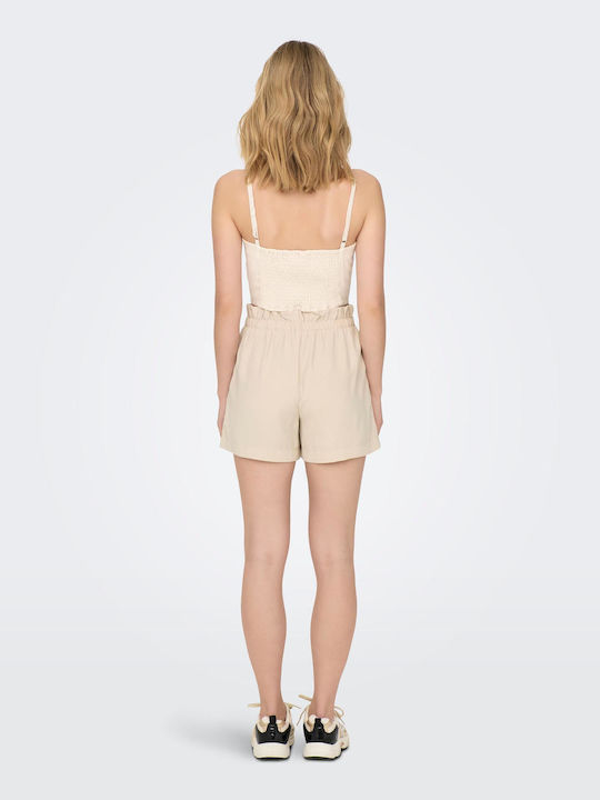 Damen Sommer Crop Top mit Trägern Moonbeam