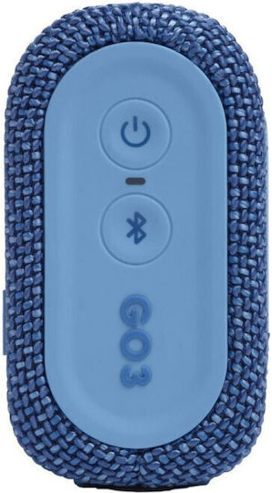JBL Go 3 Eco Waterproof Bluetooth Speaker 4.2W with Battery Life up to 5 hours Blue