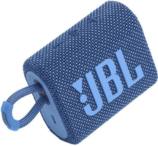 JBL Go 3 Eco Waterproof Bluetooth Speaker 4.2W with Battery Life up to 5 hours Blue