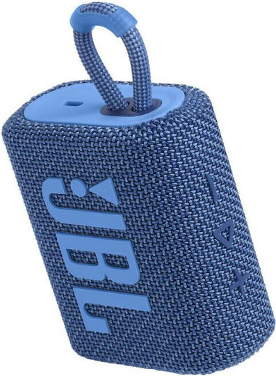 JBL Go 3 Eco Waterproof Bluetooth Speaker 4.2W with Battery Life up to 5 hours Blue
