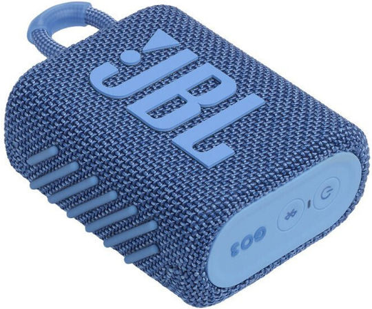 JBL Go 3 Eco Waterproof Bluetooth Speaker 4.2W with Battery Life up to 5 hours Blue