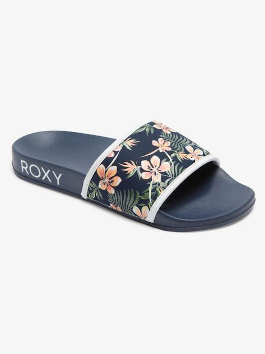 Roxy Slides σε Navy Μπλε Χρώμα