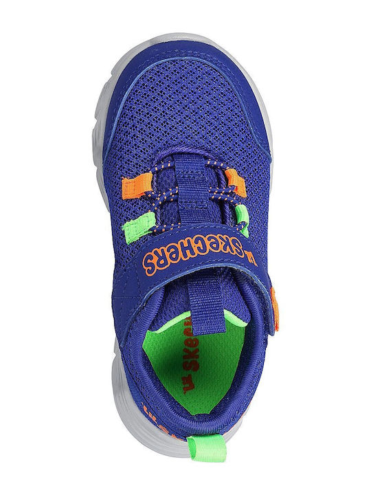 Flex-Ruzo Αθλητικά Παιδικά Παπούτσια Running με Σκρατς Μπλε