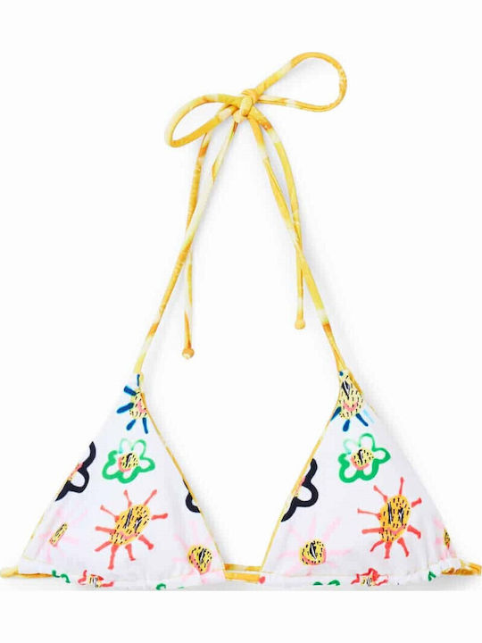 Bikini Τριγωνάκι Floral White/Yellow