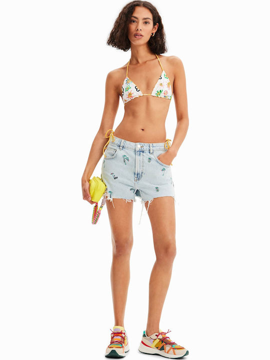Bikini Τριγωνάκι Floral White/Yellow