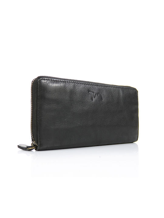 Trip Camel Wallet Genuine Vintage Soft Leather (511 Black)