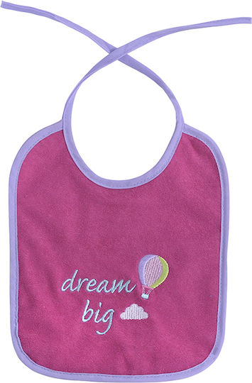 Lorelli Bib Fabric with Lace Band Pink for 0 m+ 7pcs