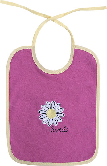 Lorelli Bib Fabric with Lace Band Pink for 0 m+ 7pcs Lorelli Bib Fabric with Lace Band Pink for 0 m+ 7pcs