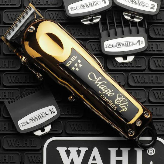 Wahl Professional Magic Clip Cordless 5 Star Επαγγελματική Επαναφορτιζόμενη Κουρευτική Μηχανή Χρυσή 08148-716