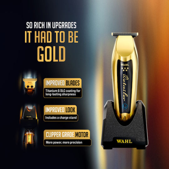 Wahl Professional Detailer Profesională Reîncărcabilă Mașină de Tuns Aurie 08171-716