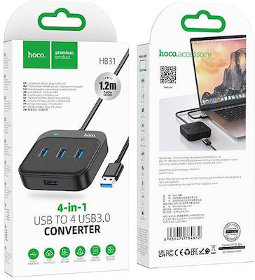 Hoco HB31 USB 3.0 Hub 4 Anschlüsse mit USB-A Verbindung (HC-HB31-12)