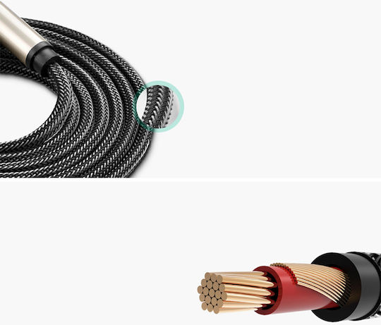 Ugreen AV128 Kabel 6,3mm Stecker - 6,3mm Stecker 5m Gray (10640)