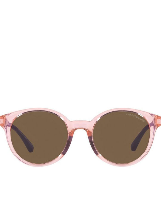 Emporio Armani Sonnenbrillen mit Rosa Rahmen und Braun Linse EA4185 554473