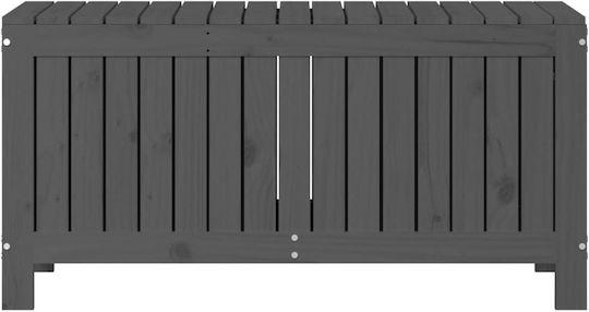vidaXL Декоративна куфар Дърво Grey 108x42.5x54бр