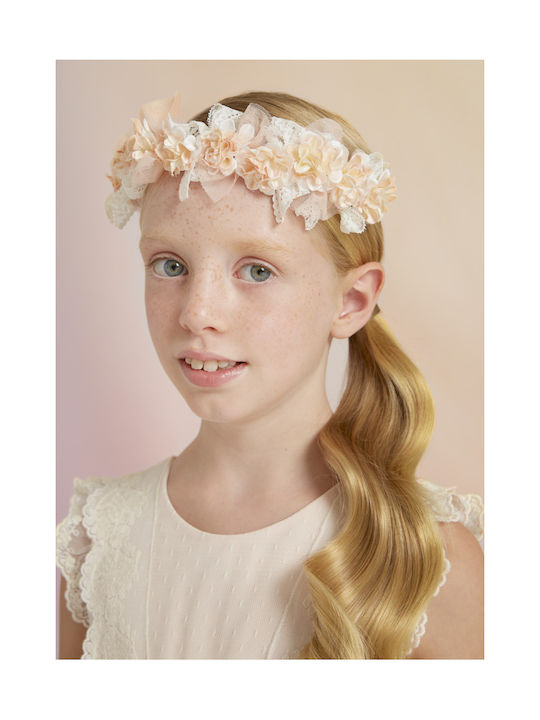 Abel & Lula Orange Kids Headband with Flower