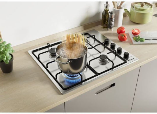 Candy Gas Cooktop Autonomous 59x51cm Silver