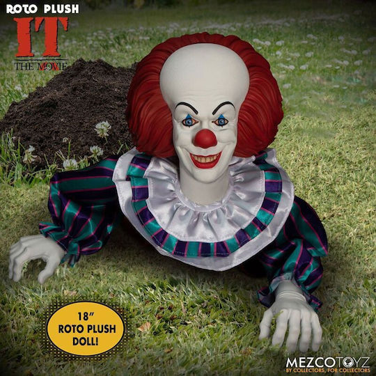 Mezco Toys It: Pennywise Plush 1990 Φιγούρα Δράσης 46εκ.