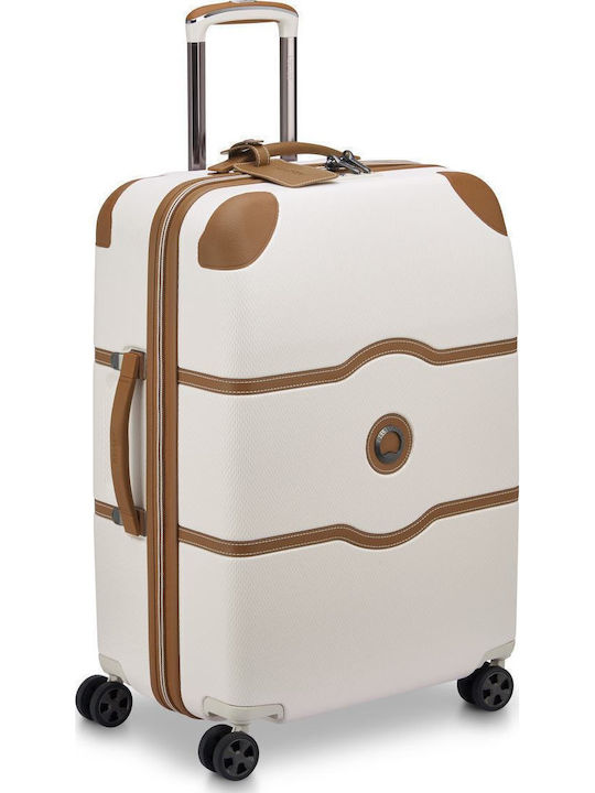 Delsey Chatelet Air 2.0 Medium Hard Beige Suitcase with 4 Wheels Height 66.5cm