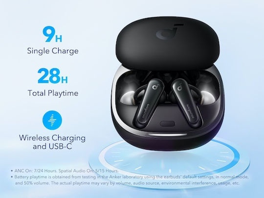 Soundcore by Anker Liberty 4 In-ear Bluetooth Handsfree Ακουστικά με Θήκη Φόρτισης Μαύρα