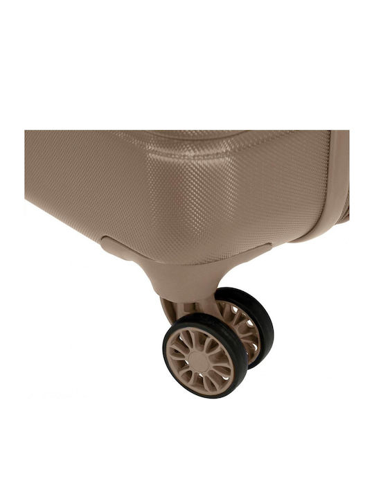 Movom Galaxy Große Hartreisetasche Beige mit 4 Rädern Höhe 78cm