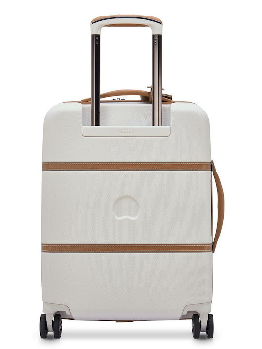 Delsey Chatelet Air 2.0 Slim Βαλίτσα Ταξιδίου Καμπίνας Σκληρή Μπεζ με 4 Ρόδες Ύψους 55εκ.