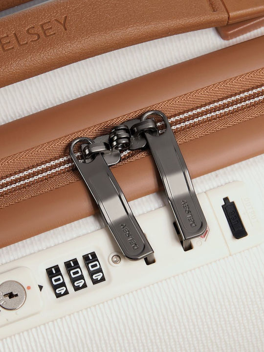 Delsey Chatelet Air 2.0 Slim Βαλίτσα Ταξιδίου Καμπίνας Σκληρή Μπεζ με 4 Ρόδες Ύψους 55εκ.