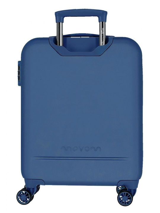 Movom Galaxy Βαλίτσα Ταξιδίου Καμπίνας Σκληρή Μπλε με 4 Ρόδες Ύψους 55εκ.