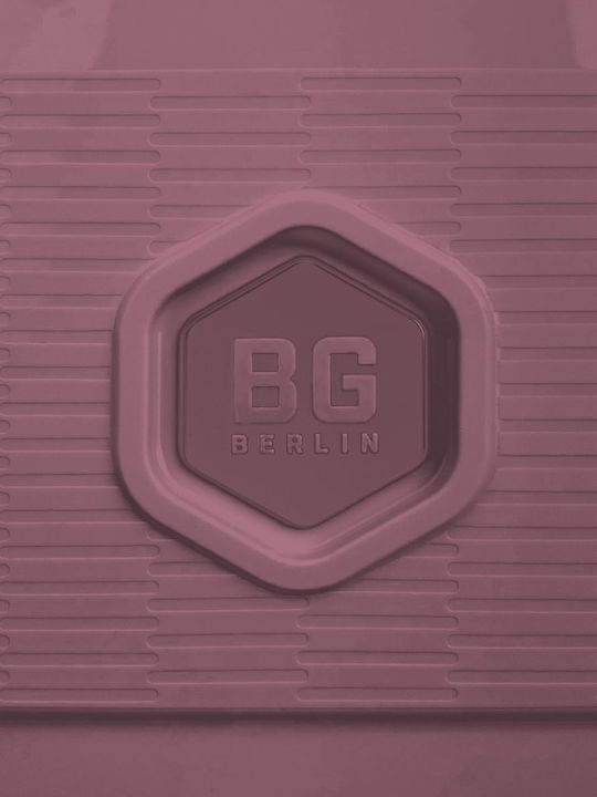 Bg Berlin Expandable Zip2 Large Hard Pink Suitcase with 4 Wheels Height 81cm