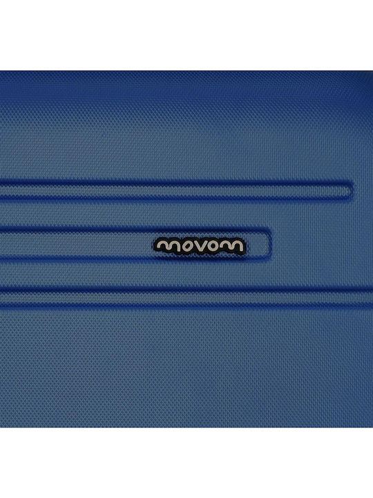 Movom Galaxy Βαλίτσα Ταξιδίου Καμπίνας Σκληρή Μπλε με 4 Ρόδες Ύψους 55εκ.