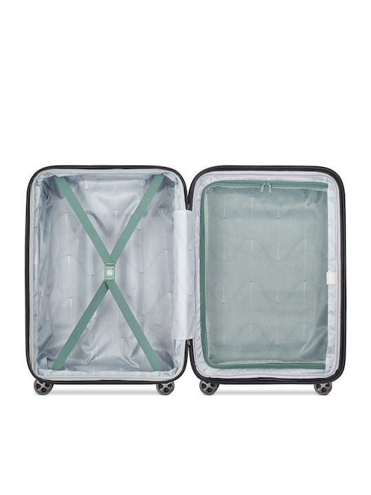 Delsey Shadow Mittlerer Hartschalen-Reisekoffer Grün mit 4 Rädern Höhe 66cm