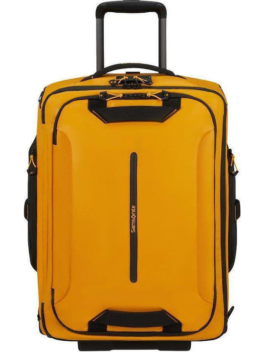 Samsonite Ecodiver Koffer Kabine Stoff Gelb mit 2 Räder Höhe 55cm