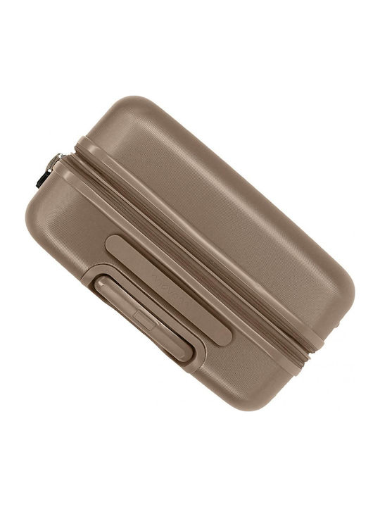 Movom Galaxy Mittlerer Hartschalenkoffer Beige mit 4 Rädern Höhe 68cm