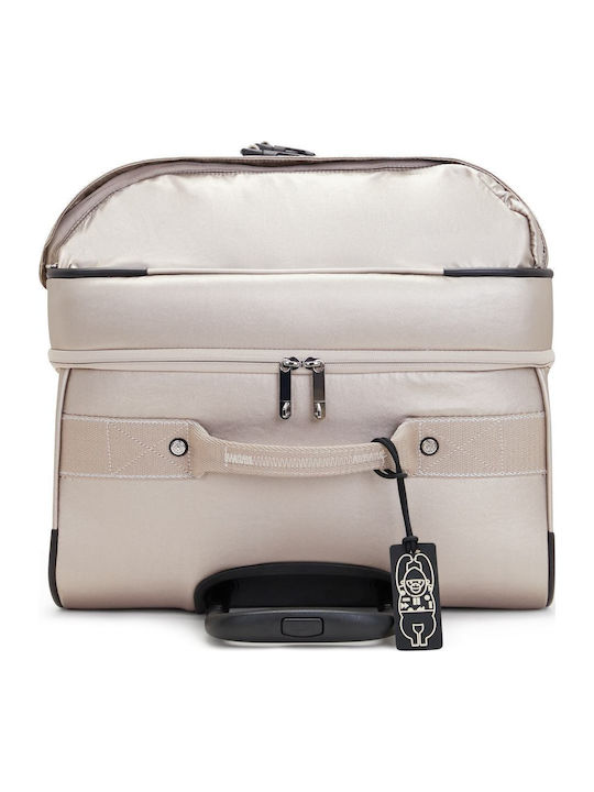 Kipling Spontaneous Μεγάλη Βαλίτσα Ταξιδίου Υφασμάτινη Ασημί με 4 Ρόδες Ύψους 78εκ.