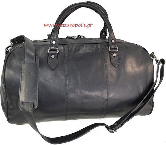 The Chesterfield Brand C20.0004 Σακ Βουαγιάζ 43lt Μαύρο από Δέρμα Μ54xΠ27xΥ28εκ.