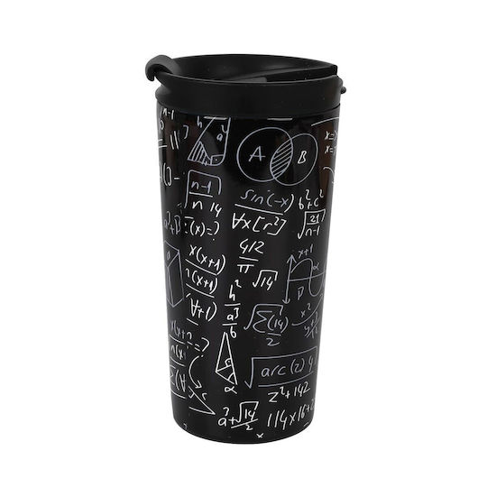 I-Total iDrink Graphics Чаша Термос Неръждаема стомана Без BPA 350мл Черен с Мундщук