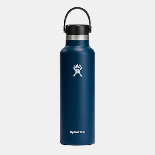 Hydro Flask Standard Mouth Μπουκάλι Θερμός Ανοξείδωτο BPA Free 621ml INDIGO