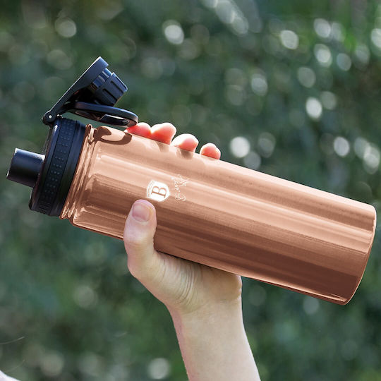 Berlinger Haus Line Aquamarine Edition Μπουκάλι Θερμός Ανοξείδωτο 720ml Rose Gold με Επιστόμιο