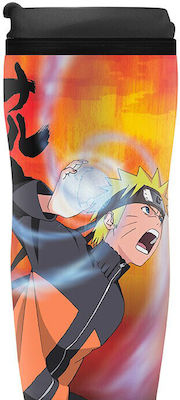 Abysse Naruto vs Sasuke Glass Thermos Plastic Multicolour 355ml