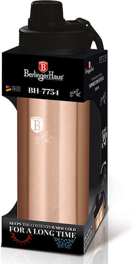 Berlinger Haus Metallic Line Bottle Thermos Stainless Steel 540ml Rose Gold Edition with Mouthpiece