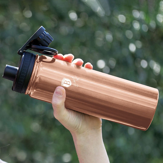 Berlinger Haus Metallic Line Bottle Thermos Stainless Steel 540ml Rose Gold Edition with Mouthpiece