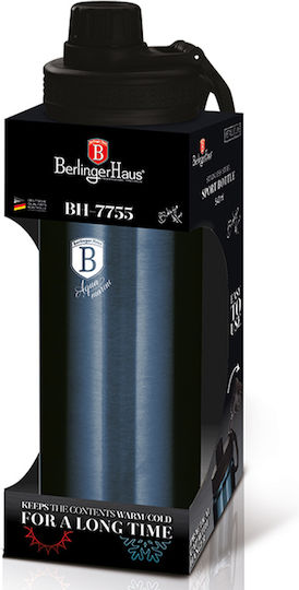Berlinger Haus Line Aquamarine Edition Μπουκάλι Θερμός Ανοξείδωτο 540ml Μπλε με Επιστόμιο