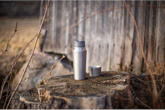 Primus Trailbreak Μπουκάλι Θερμός Ανοξείδωτο 500ml Μαύρο με Καπάκι-Κύπελλο