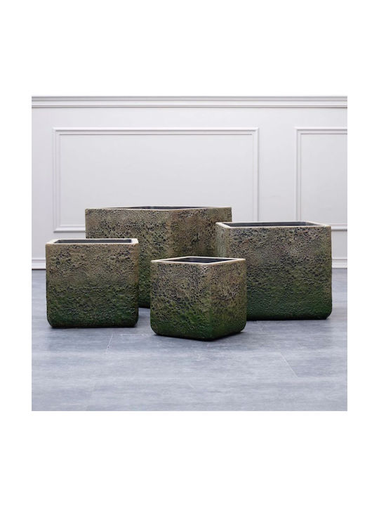 Supergreens Κασπώ Κεραμικό Πράσινο 44x38x38εκ.