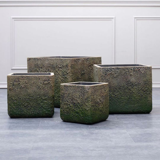 Supergreens Саксия Керамика Зелен 44x38x38εκ.
