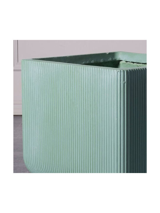 Supergreens Stripe Κασπώ Κεραμικό Πράσινο 24x23x23εκ.