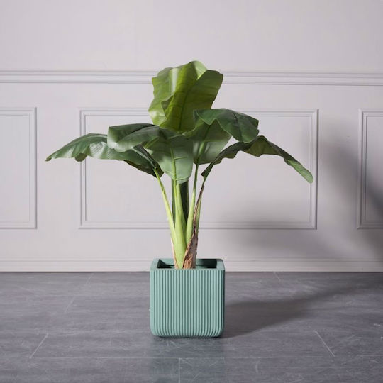 Supergreens Stripe Саксия Керамика Зелен 24x23x23εκ.