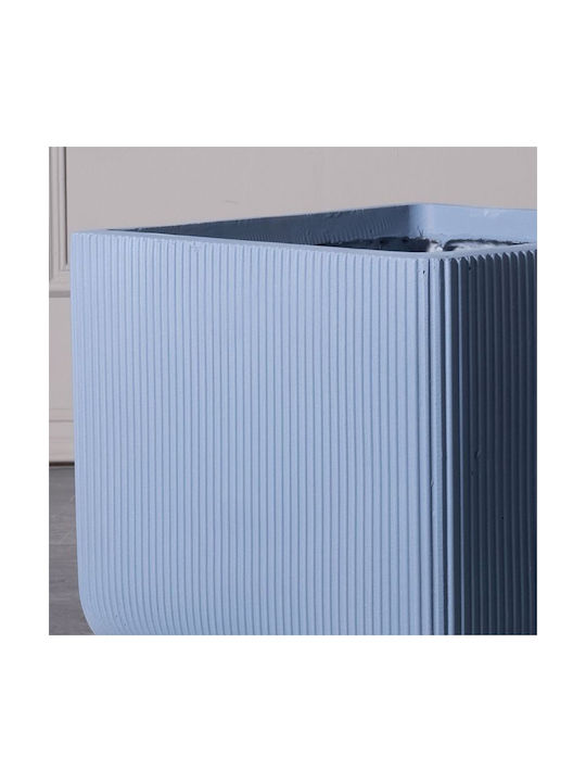 Supergreens Stripe Κασπώ Κεραμικό Μπλε 24x23x23εκ.