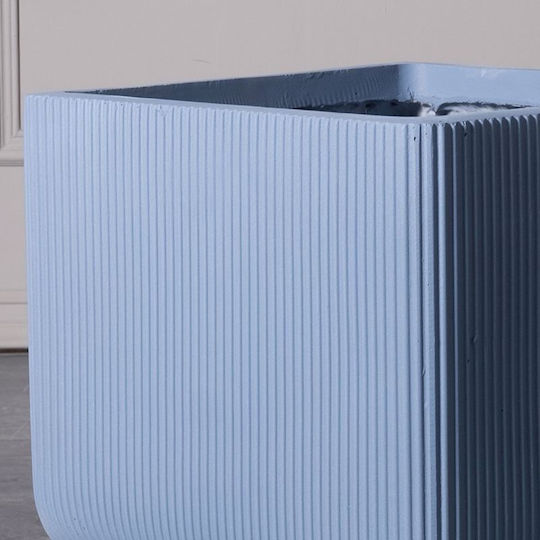 Supergreens Stripe Саксия Керамика Син 44x38x38εκ.